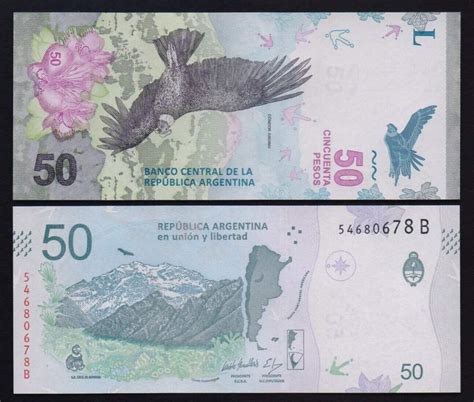 ARGENTINA 50 PESOS UNC - BidCurios