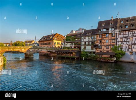 Old Historic Half Timbered Houses In Strasbourg Hi Res Stock