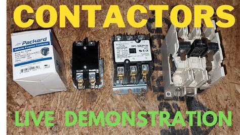 How To Wire Normally Open Contactors Live Example With Exposed Parts