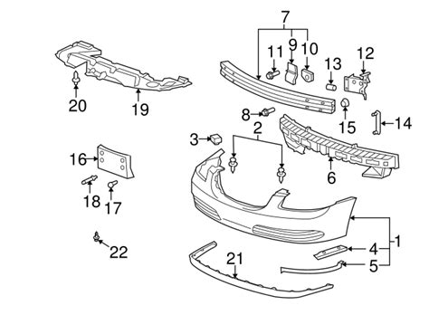 2006 2011 Buick Lucerne Front Bumper Impact Bar 15808579 Auto Parts