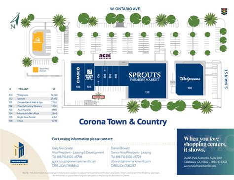 Corona Town And Country Site Plan Newmark Merrill