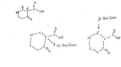 [Solved] Just solve for second question the beta carbon identification ...