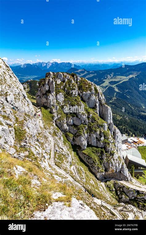 Curvy Hiking Trail To The Summit Wendelstein M Behind Wilder