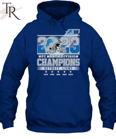 2023 NFC North Division Champions Detroit Lions T Shirt Torunstyle