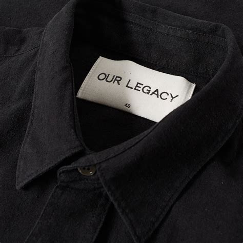 Our Legacy Everyman Classic Shirt Black Silk End Us