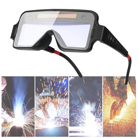 IMeshbean Auto Darkening Welding Glasses Solar Powered Welding Goggle