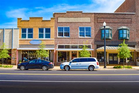 Main Street Shops Stock Photo - Download Image Now - iStock