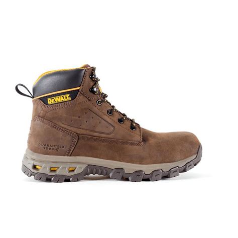 Dewalt Mens Halogen 6 Work Boots Aluminum Toe Brown Size 10w