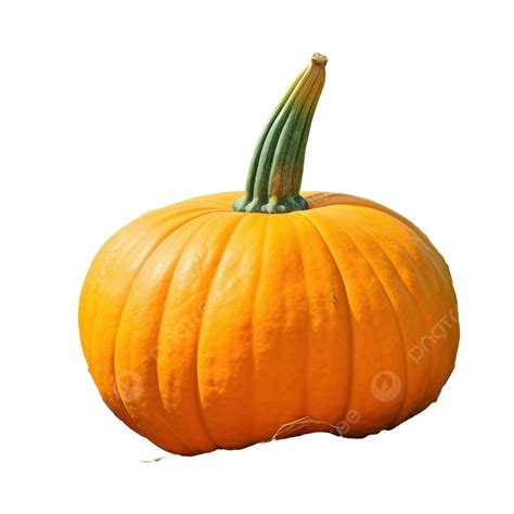 ハロウィーンの秋のフィールドスカッシュの庭で育つ大きなオレンジ色のカボチャ野菜イラスト素材透過、pngフリー画像ダウンロード Pngtree