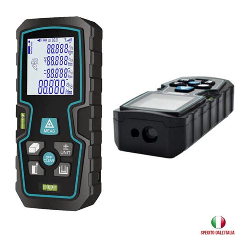 METRO LASER MISURATORE DI DISTANZA MAX 80M DIGITALE CON DISPLAY LCD