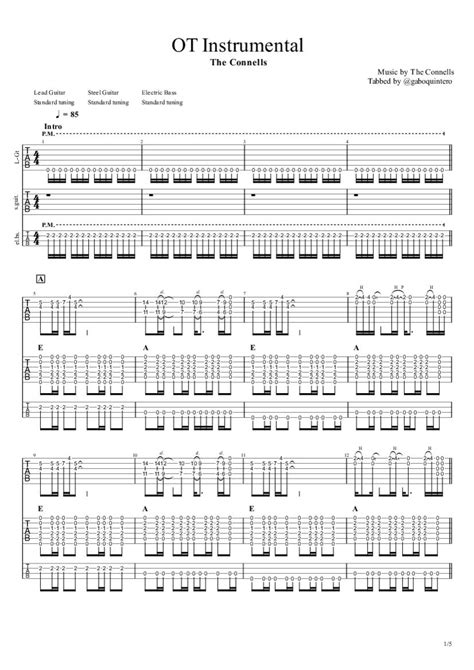 OT Instrumental Tab Chords The Connells PaidTabs