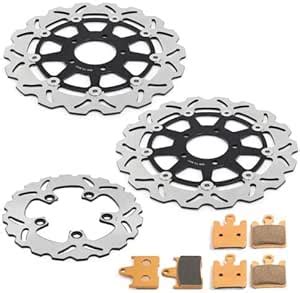 Amazon TARAZON Black Front Rear Brake Discs Rotors Pads Kit For