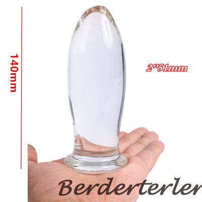 51mm Large Crystal Butt Plug Vagina Ball Big Pyrex Glass Anal Dildo