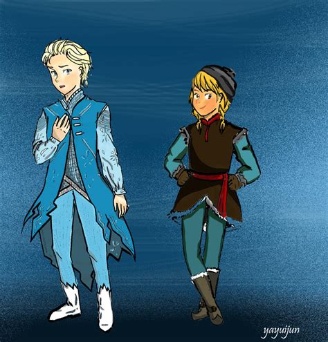 FROZEN GENDER BENDER : Elsa and Kristoff by Yayuijun on DeviantArt