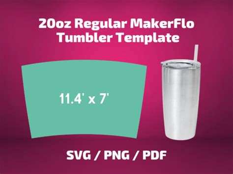 Template For Tumbler Oz Skinny Wrap Graphic By Bambina