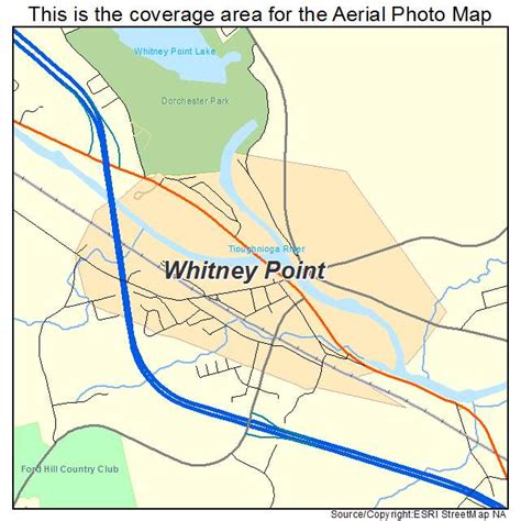 Aerial Photography Map of Whitney Point, NY New York