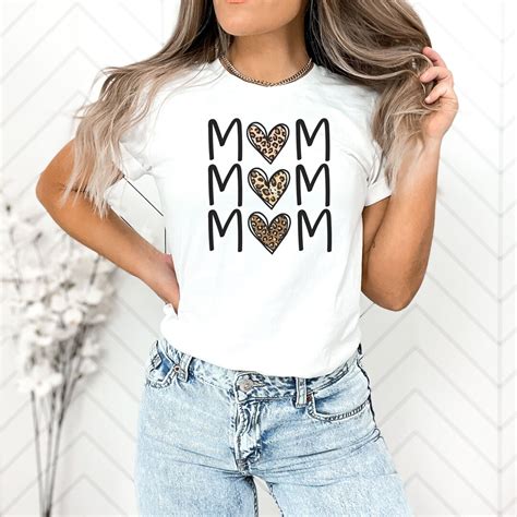 Leopard Mom Shirt Cheetah Mom Shirt Leopard Mama Shirt Mom T Shirt