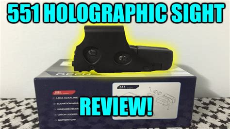 551 Holographic Sight Review Striker Airsoft Youtube