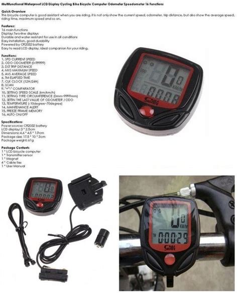 Jual Speedometer Sepeda Waterproof Wireless Multifunctional Bicycle