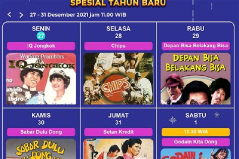 Jadwal Trans Hari Ini Sabtu Januari Saksikan Tayangan Warkop