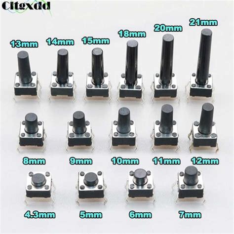 Cltgxdd 100PCS 6x6 Micro Switch Panel PCB Momentary Tactile Tact Mini