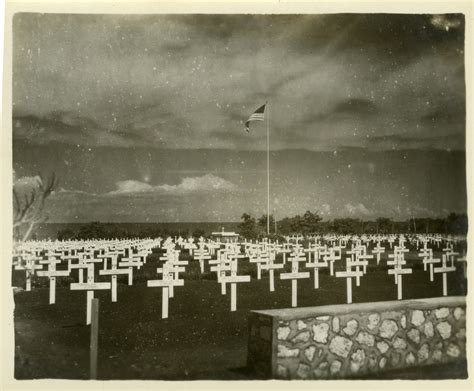 American cemetery on Tinian in late 1945 | The Digital Collections of ...