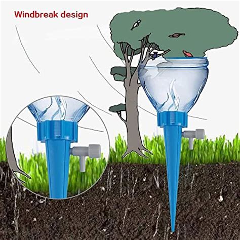 8 Packs Self Watering Spikes Adjustable Plant Watering Spikes With