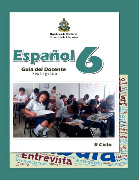 Guia Del Docente Sexto Grado Libros De Actividades Sexto Grado Libro De Español