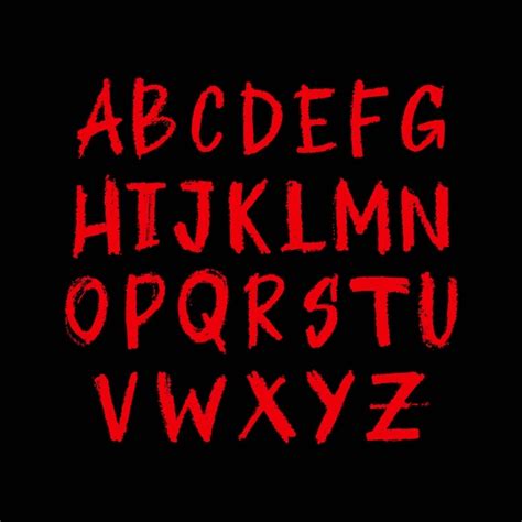 Horror Letters Vectors & Illustrations for Free Download | Freepik