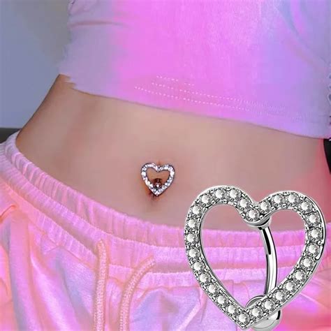 Anillos De Cristal Para El Ombligo Para Mujer Piercing Para El Ombligo