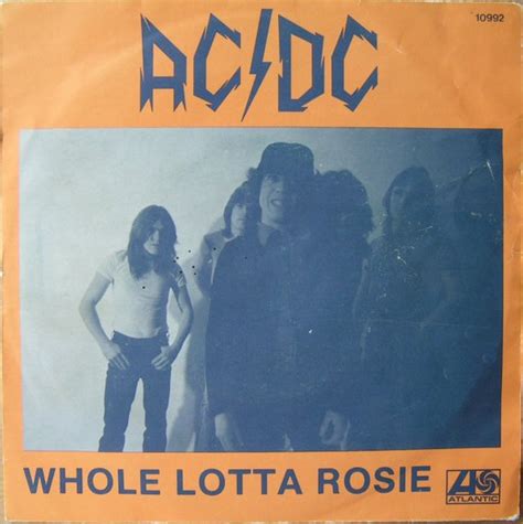 Acdc Whole Lotta Rosie Vinyl 7 Single 45 Rpm 1978 R577389