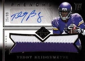 Teddy Bridgewater Rookie Card Guide, Gallery, Checklist, Analysis