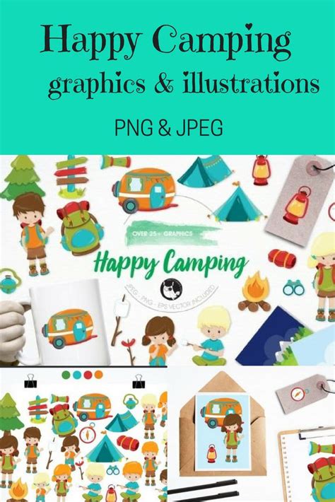 Happy Camping Graphics And Illustrations By Prettygrafik Design