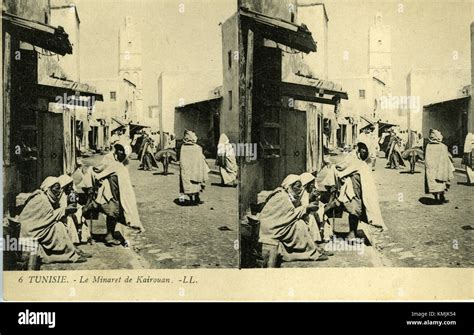 Postcard Le Minaret de Kairouan Tunisia Stock Photo - Alamy