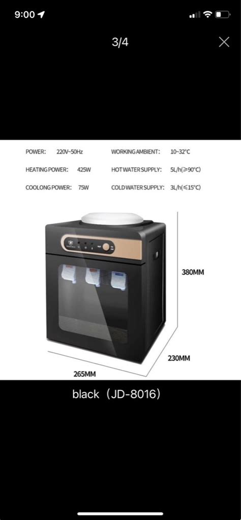 Kaisa Villa Water Dispenser Hot Cold TV Home Appliances Kitchen