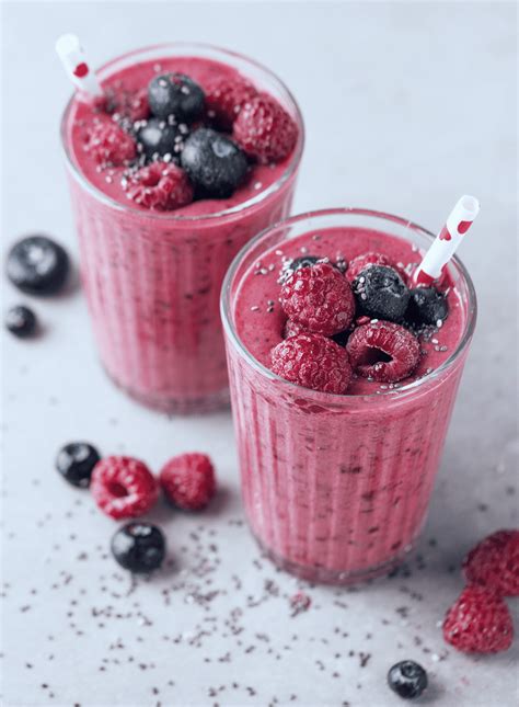 Smoothie De Frutas Vermelhas