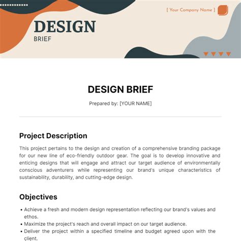 Free Brief Templates Edit Online And Download