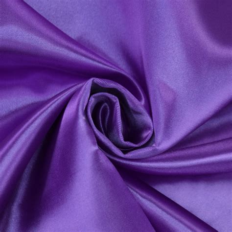 Sample Polyester Satin Violet Fabrics Hemmers