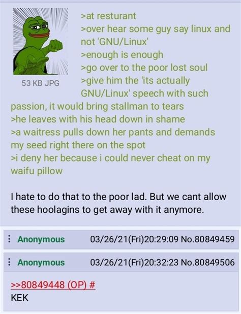 Anon Goes To A Resturant R Greentext Greentext Stories Know Your