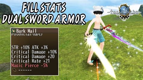 Best Armor Stat For Dual Sword Katana Fill Stat Toram Online