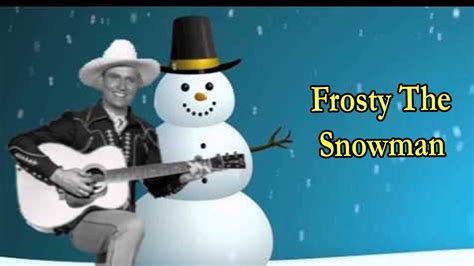 Christmas Songs Frosty The Snowman Lyrics Youtube