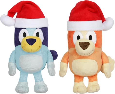 Bluey 7 8 Plush Soft Toy Bundle Includes Festive And Bingo Christmas Holidays