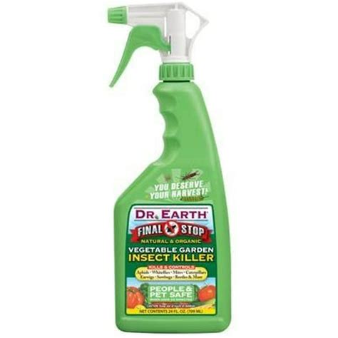 Dr Earth 8005 Final Stop 24 Oz Organic Natural Vegetable Garden Insect Killer Quantity 8