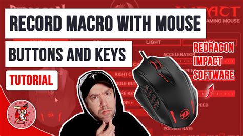 How To Record Macro With Mouse Buttons And Keys In Redragon Impact