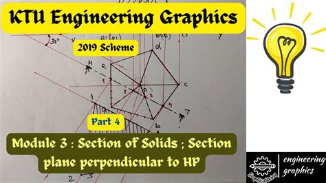 Ktu Engineering Graphics Module Part Sections Of Solids Resting