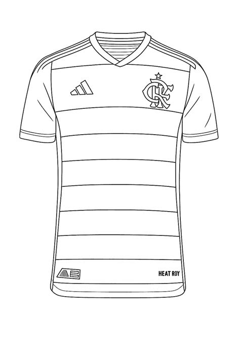 Camisa Do Flamengo Para Colorir - 12 Desenhos do Flamengo para colorir e imprimir