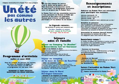 Calaméo Un été pas comme les autres Programme d activités d été au