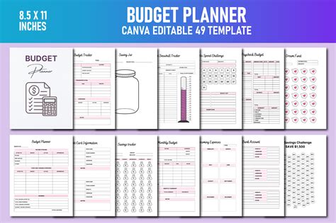 Budget Planner Canva Kdp Graphic By Lavlu Creative Zone Creative Fabrica