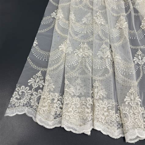 Luxury Damask Sheer Curtains, Glamour Lace Embroidered Floral Tulle ...