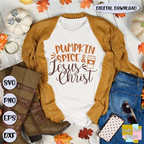 Pumpkin Spice Jesus Christ Svg Fall Shirt Svg Fall Svg Etsy